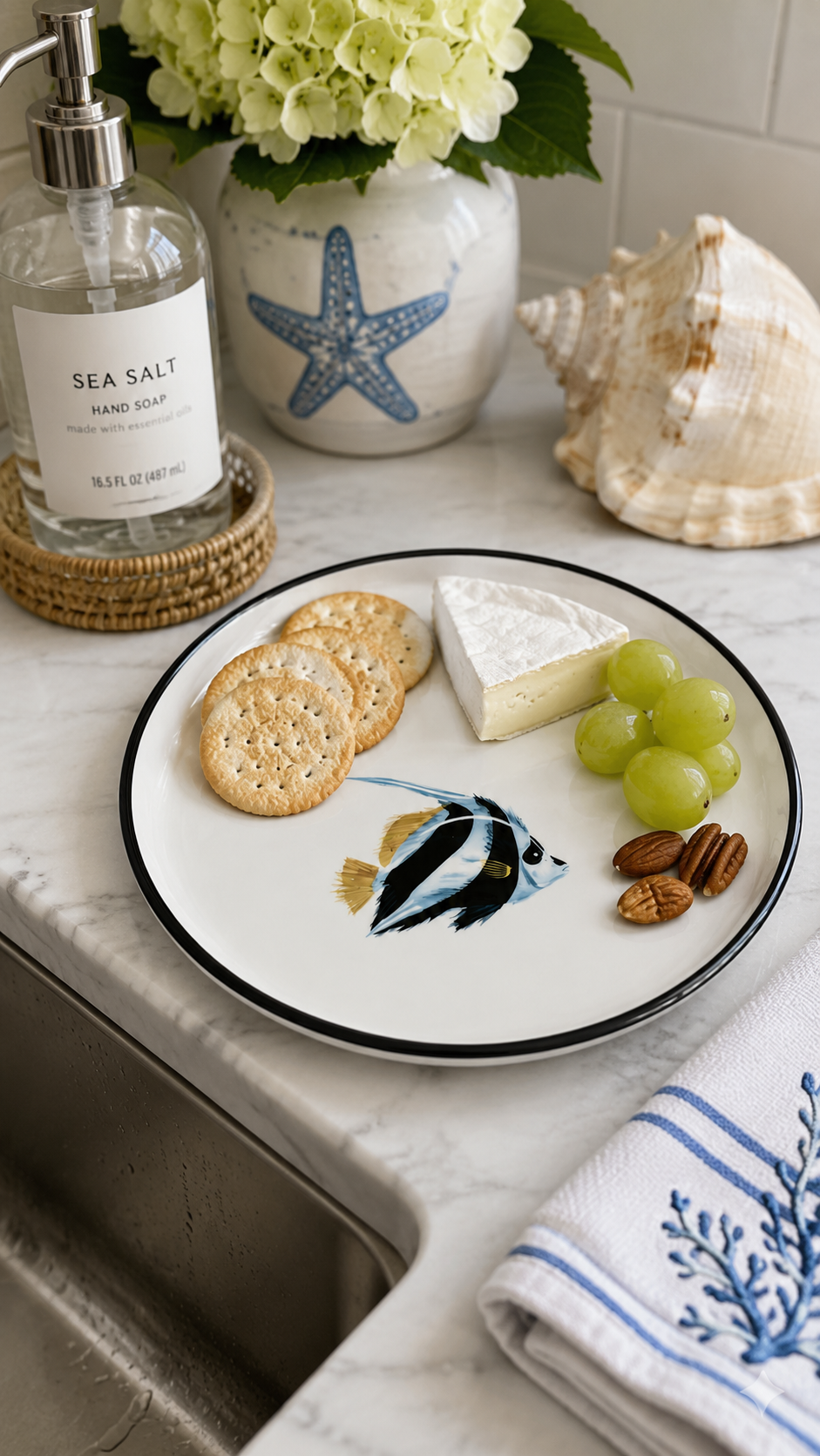 Moorish Idol Fish Appetizer Plate
