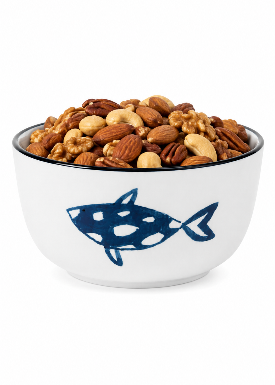 Coastal Fish Porcelain Snack Bowl