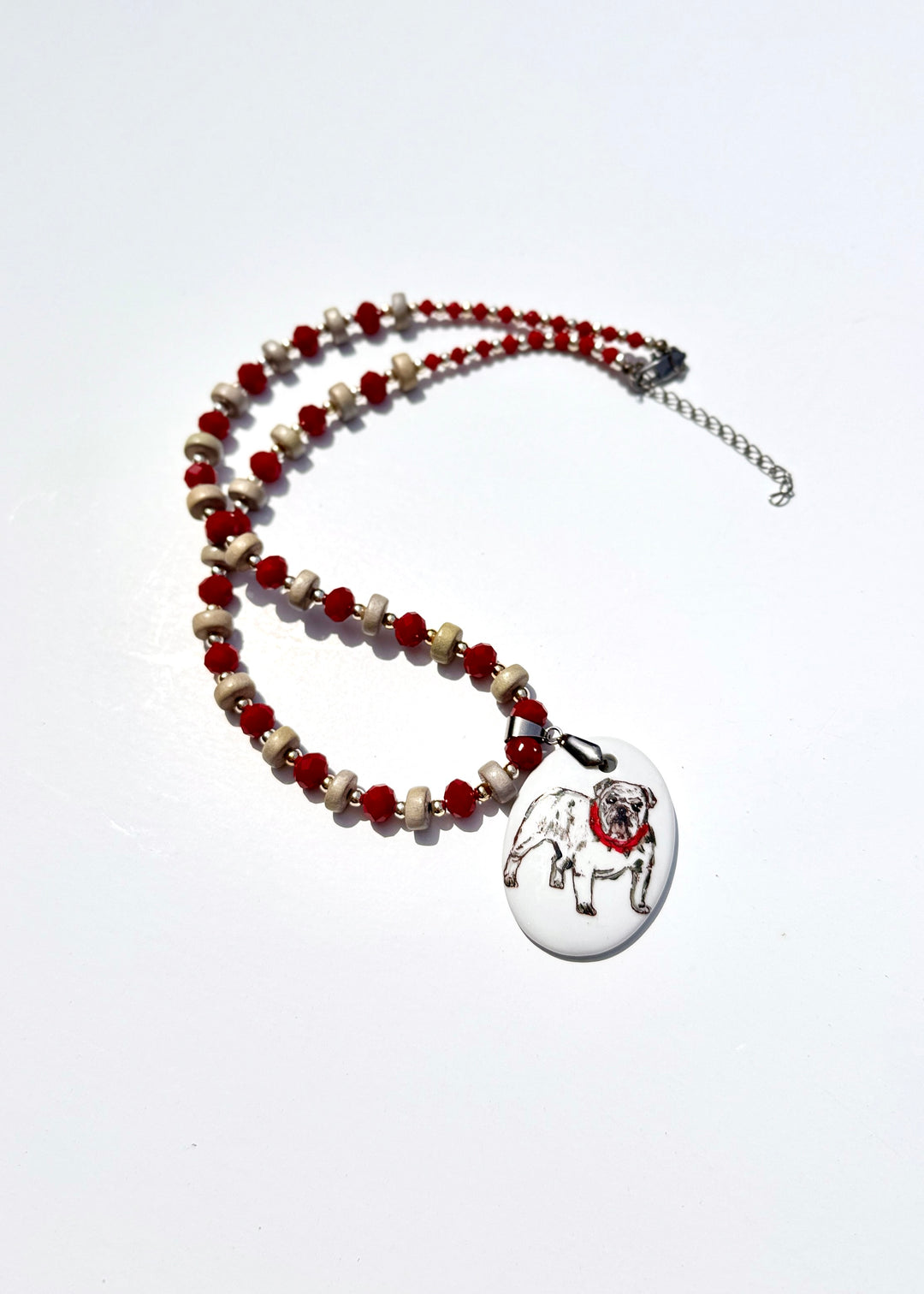 Bulldog Game Day Necklace Mascot Jewelry College Football