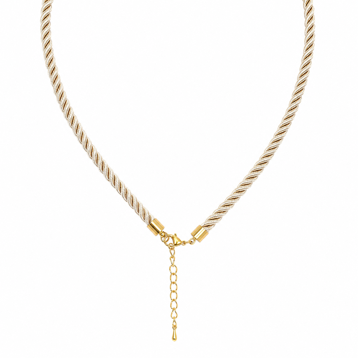 Starfish Porcelain Pendant Necklace | Coastal Beach Jewelry | Gold Rope Necklace