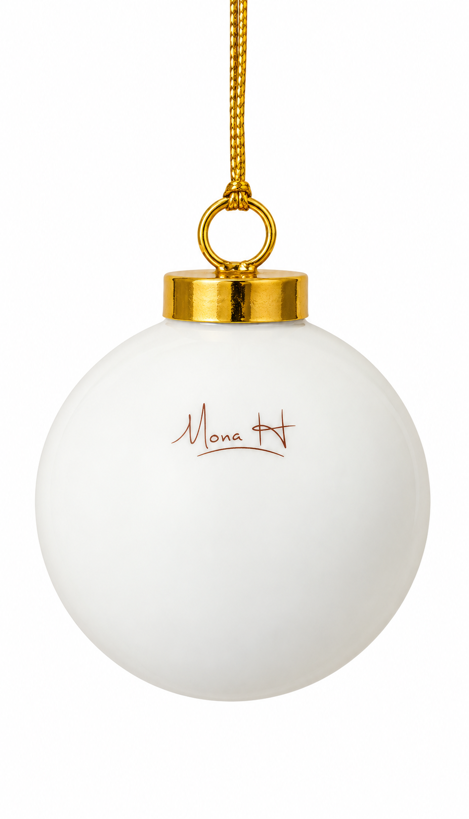 Hand-Painted Porcelain Nutcracker Christmas Ornament