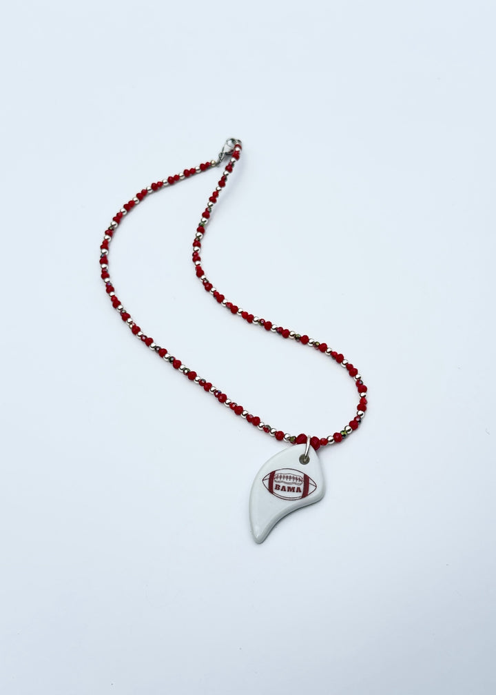Alabama Game Day Necklace Football Jewelry Mascot College
