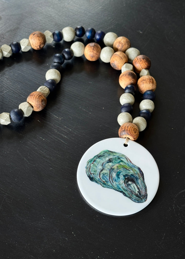Coastal Oyster Beaded Garland