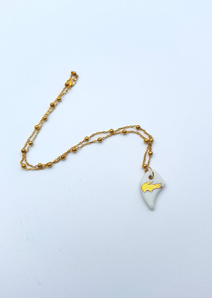 Gator Game Day Gold Necklace Football Jewelry College Mascot