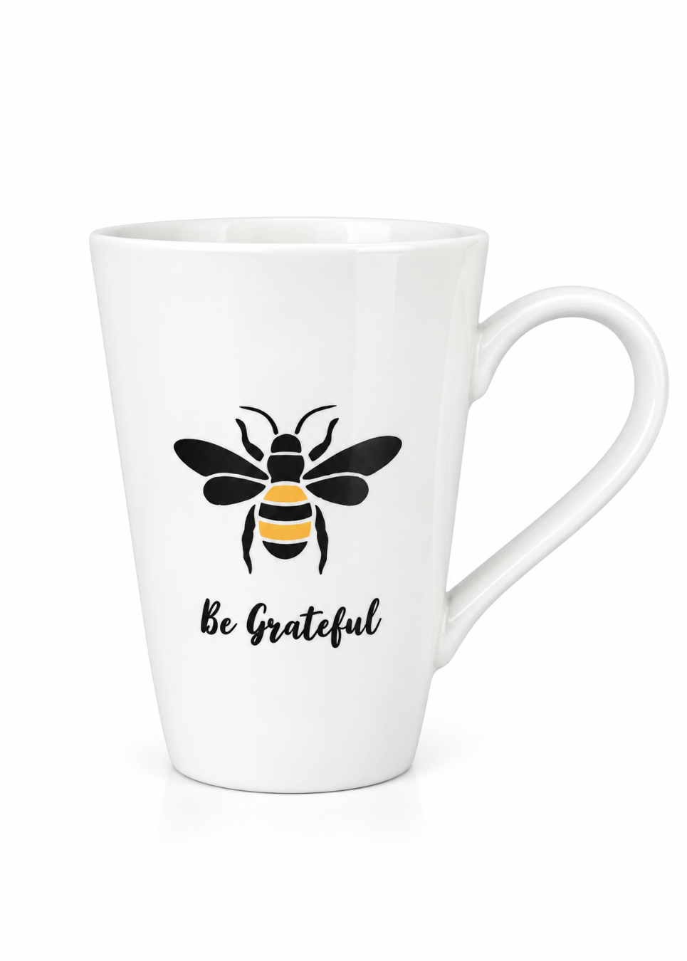 Hand-Painted Bee Porcelain Coffee Mug