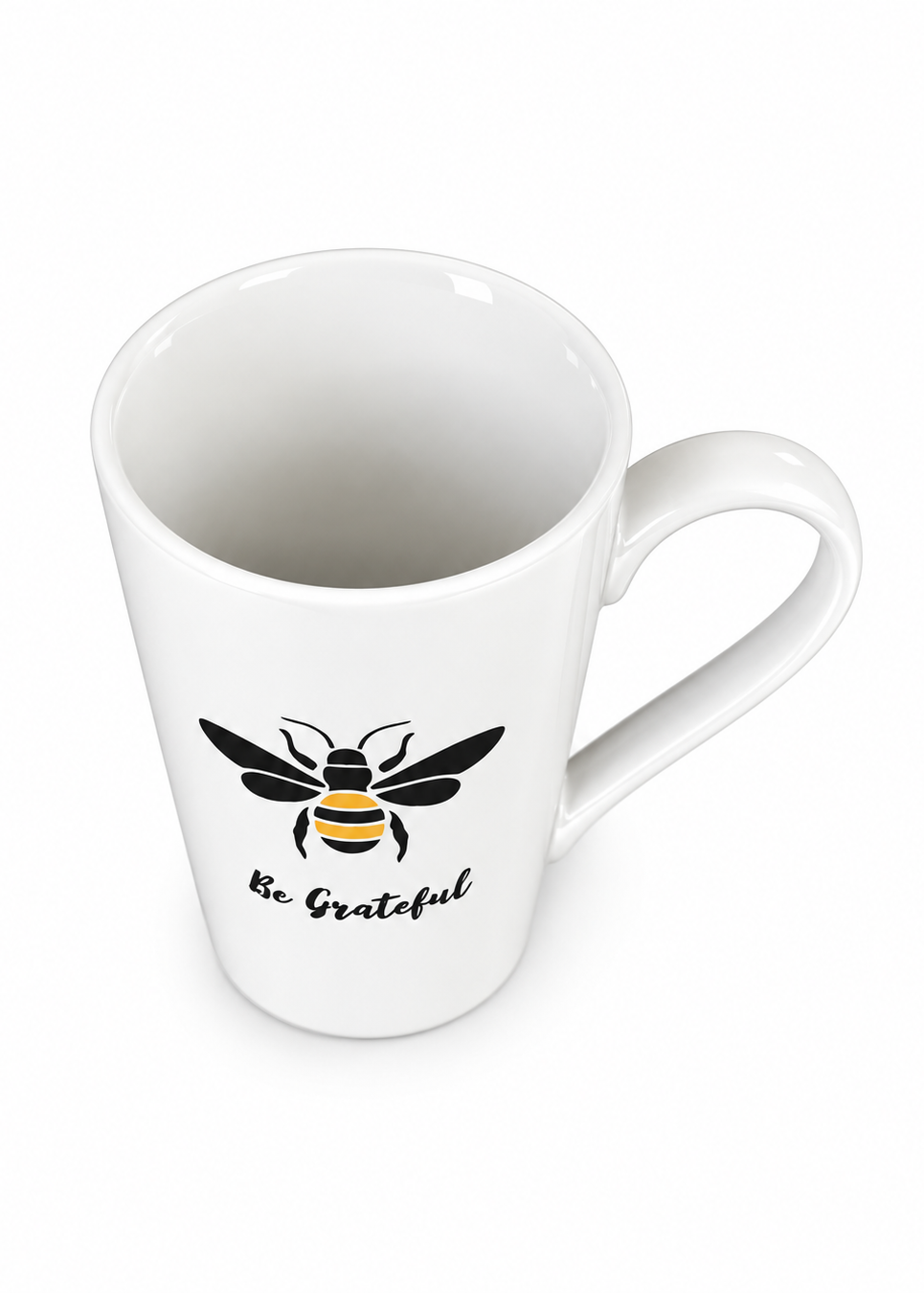 Hand-Painted Bee Porcelain Coffee Mug