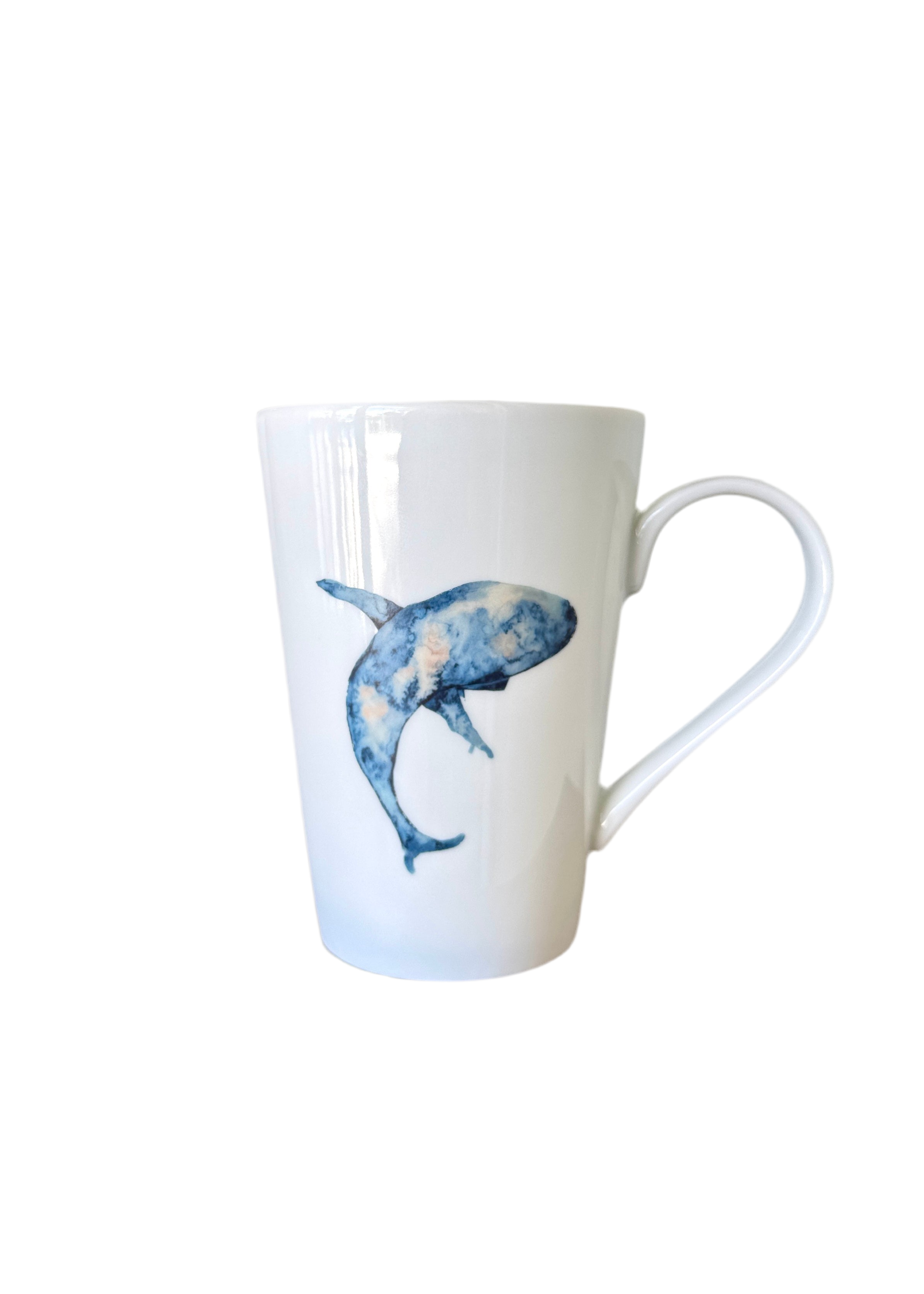 Coastal Whale Porcelain Mug Coffee Tea