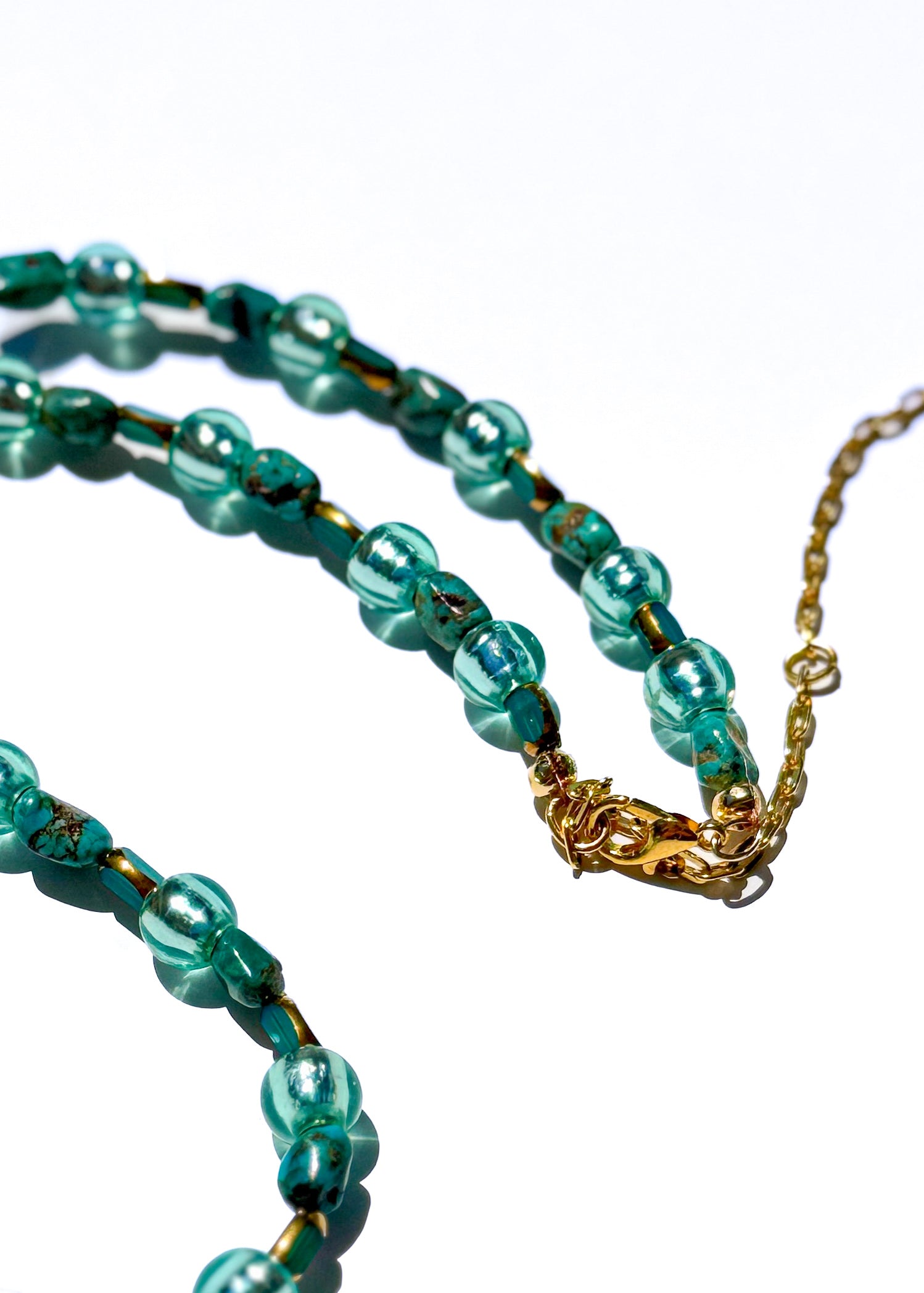 Teal Beaded Jaguar Head Necklace – Game Day Mascot Jewelry (Jacksonville)