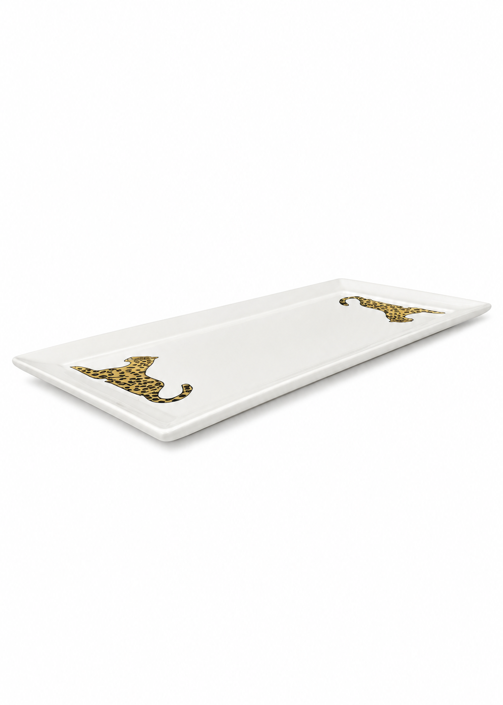 Hand-Painted Double Jaguar Football Season Porcelain Serving Platter