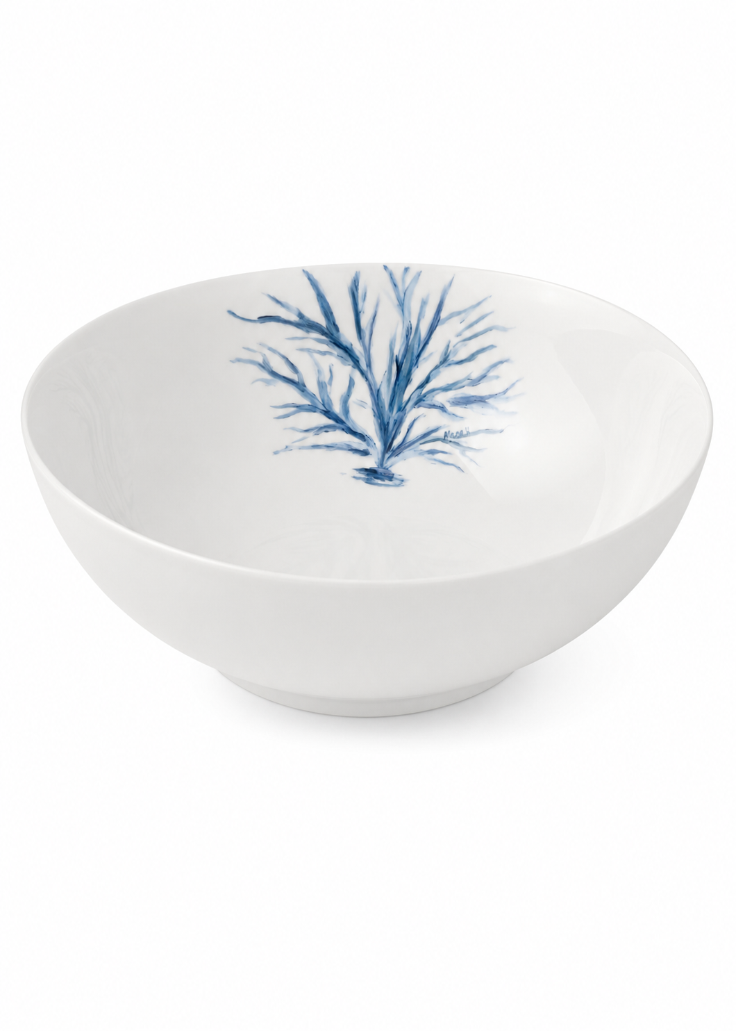 Blue Coral Porcelain Serving Bowl