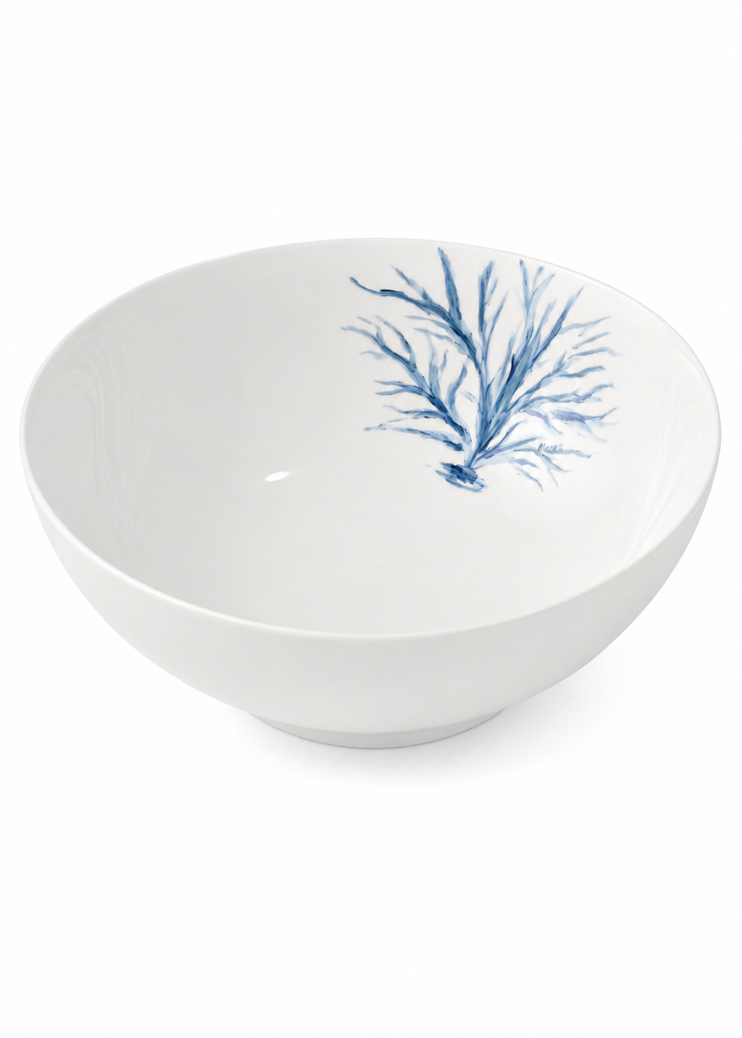 Blue Coral Porcelain Serving Bowl