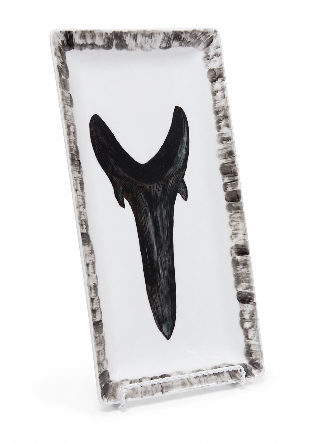 Coastal Shark Tooth Porcelain Serving Platter