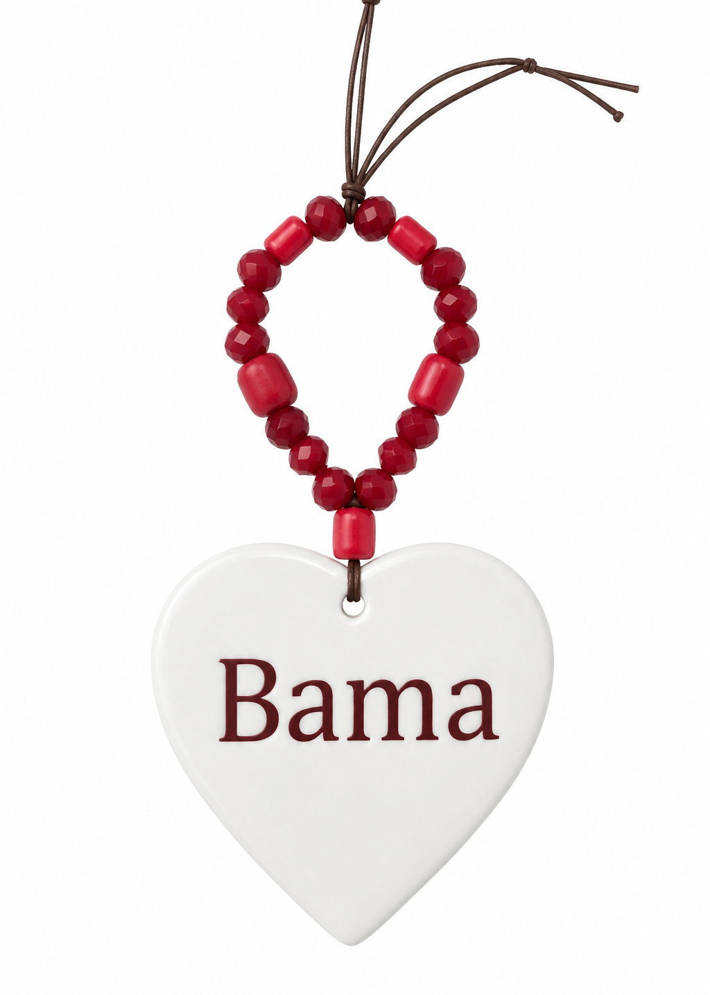 Alabama Football Season Hand Painted Porcelain Beverage Tag