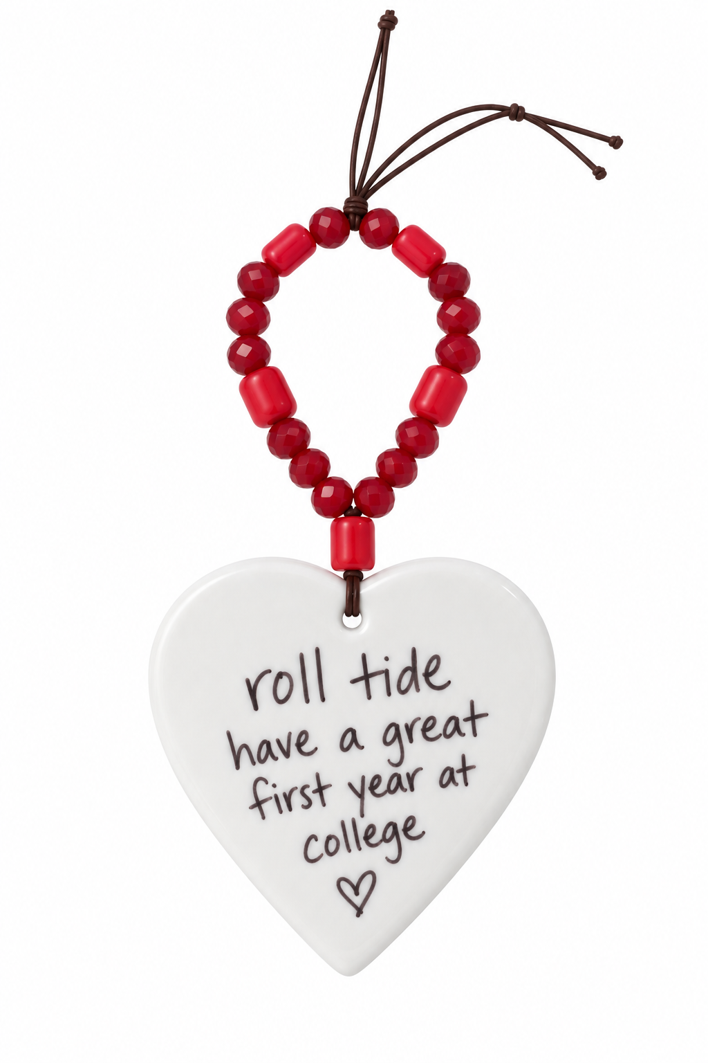 Alabama Football Season Hand Painted Porcelain Beverage Tag