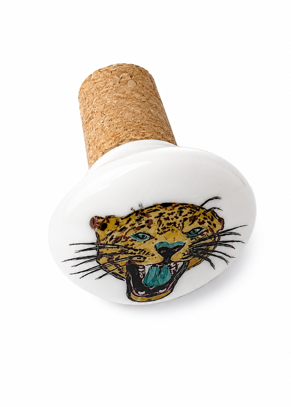 Jaguar Football Season Porcelain Wine Stopper