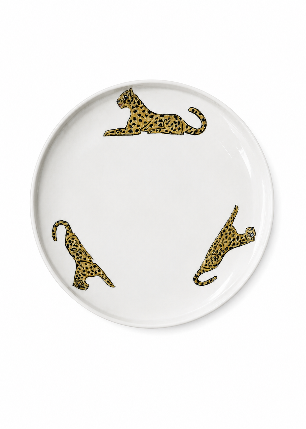 Hand-Painted Jaguar Football Season Porcelain Platter