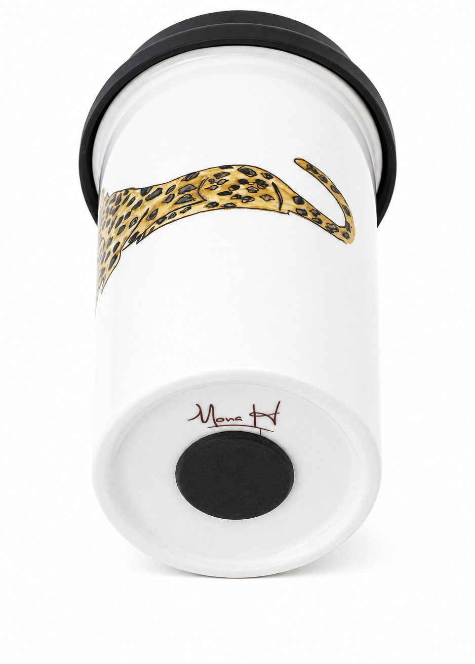 Insulated Jaguar Football Season Porcelain Coffee Mug