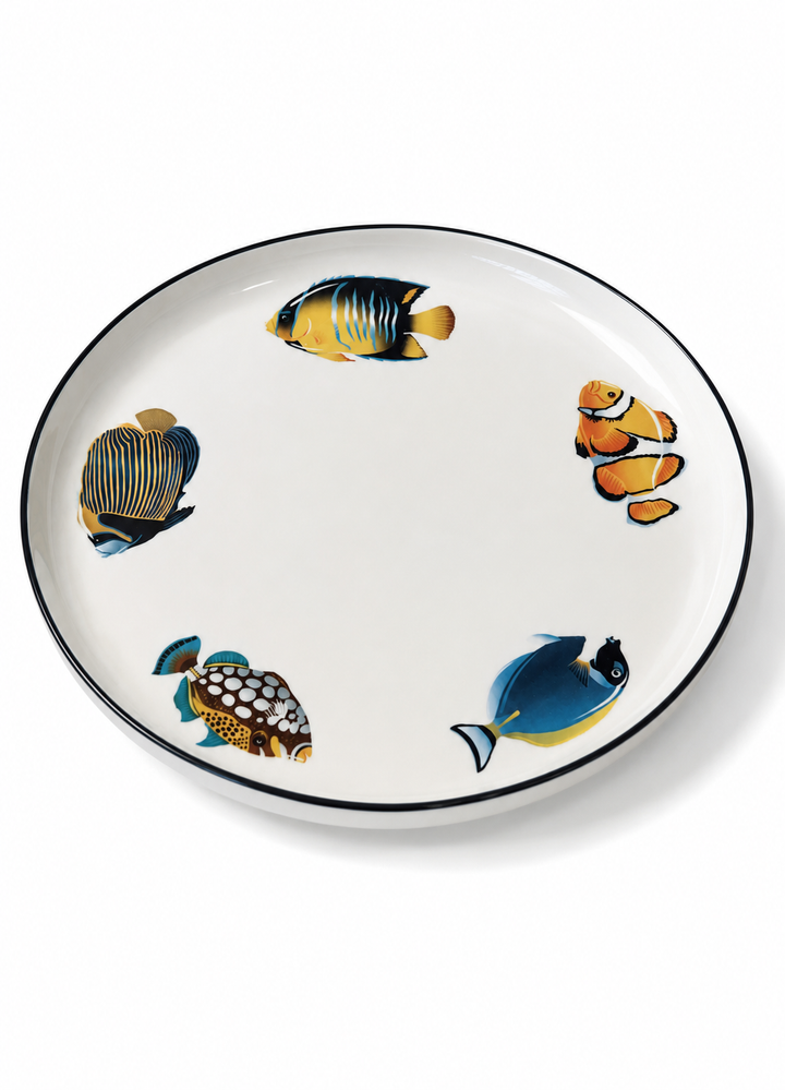 Tropical Reef Porcelain Serving Platter