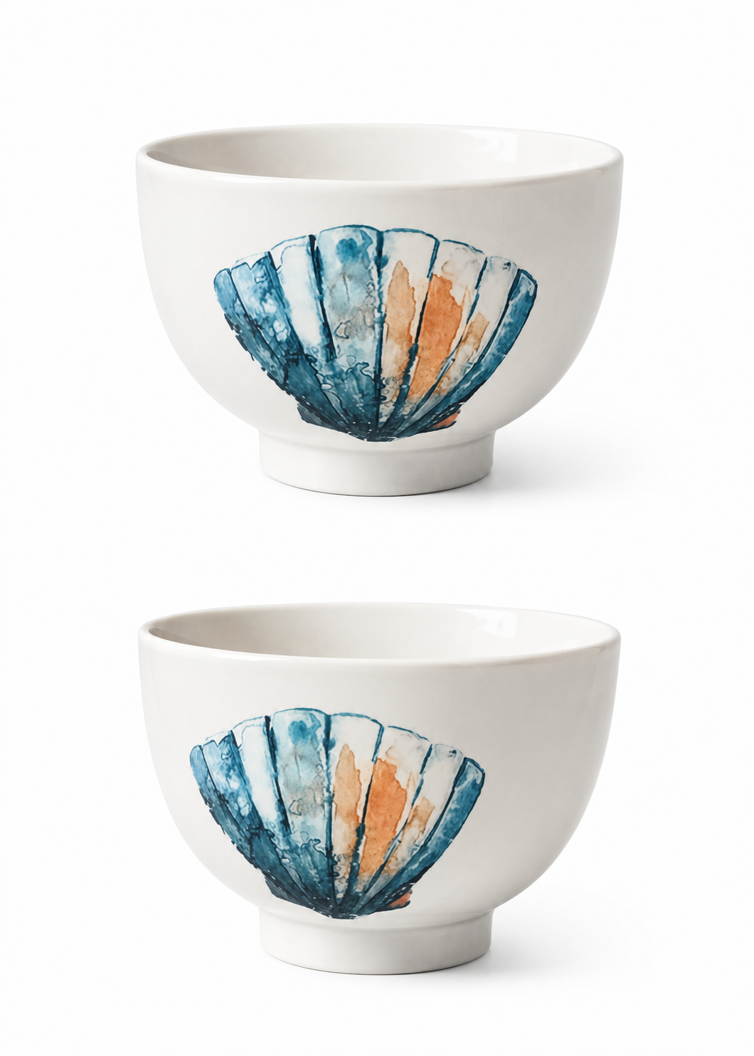 Seashell Breeze Porcelain Bowl