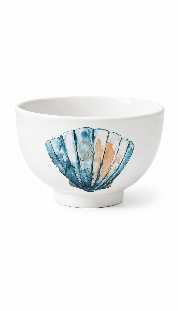 Seashell Breeze Porcelain Bowl