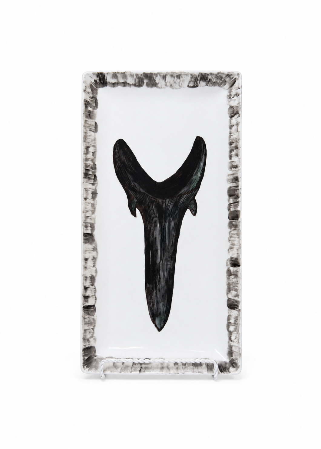 Coastal Shark Tooth Porcelain Serving Platter
