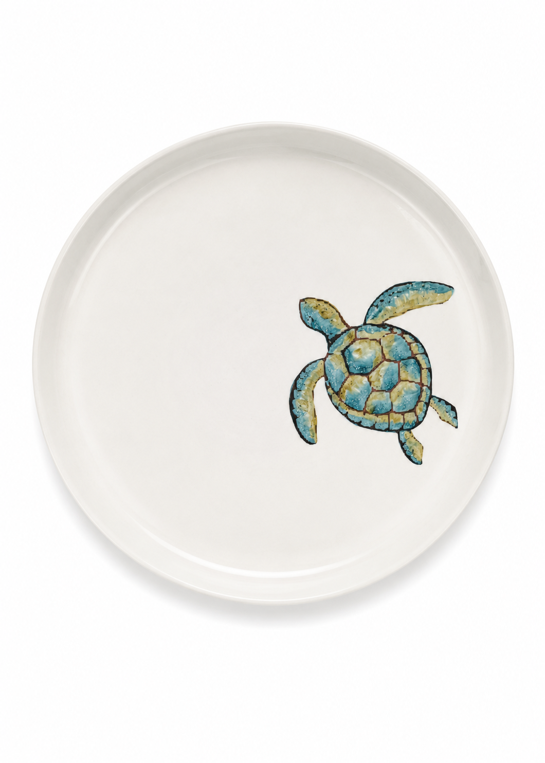 Sea Turtle Porcelain Plate Set – (Set of 2)