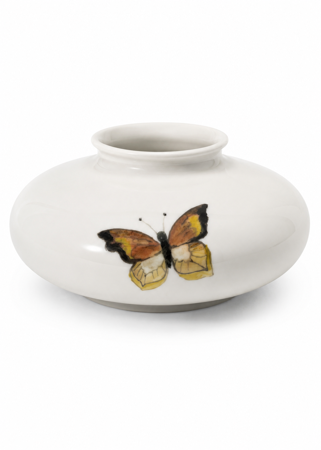Butterfly Porcelain Nature Inspired Vase