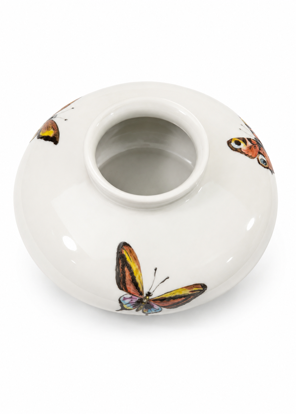 Butterfly Porcelain Nature Inspired Vase