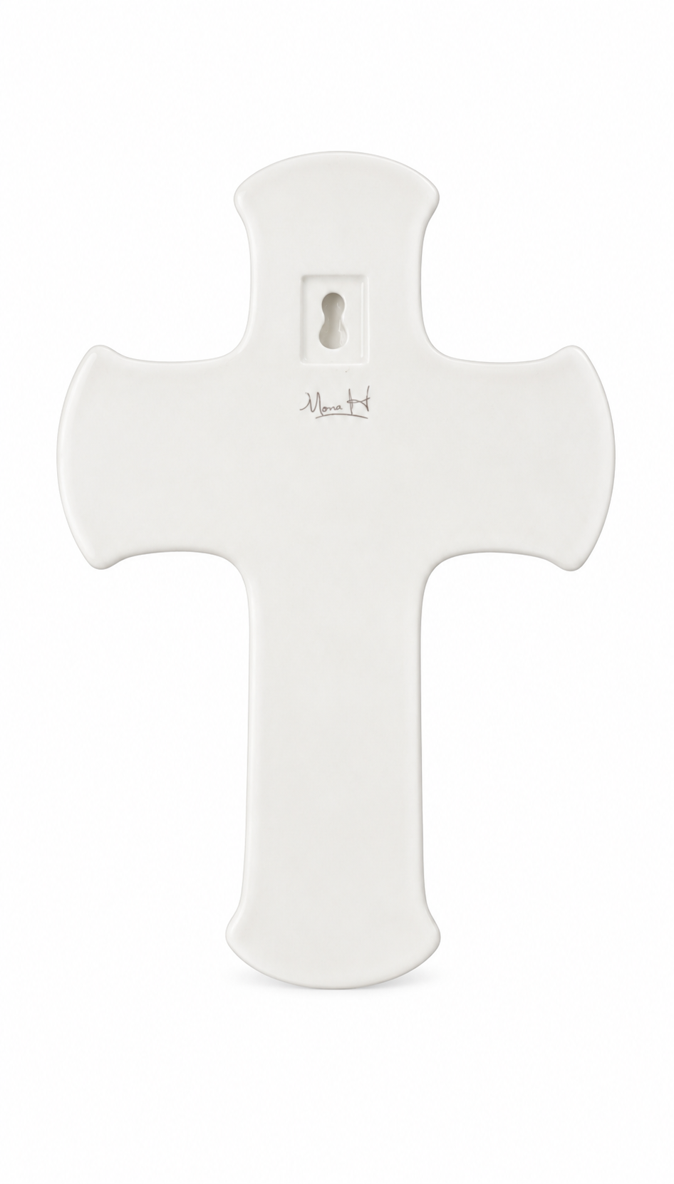 Blue Dragonfly Porcelain Wall Cross Decor