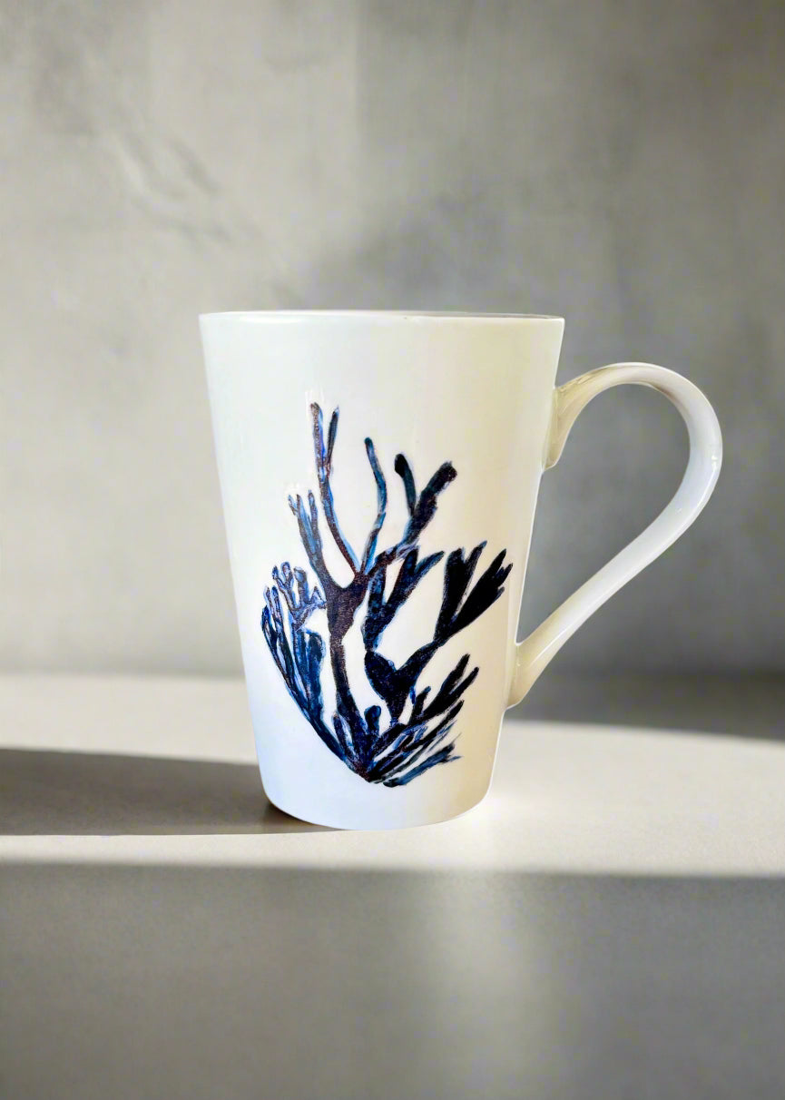 Blue Coral Coastal Mug