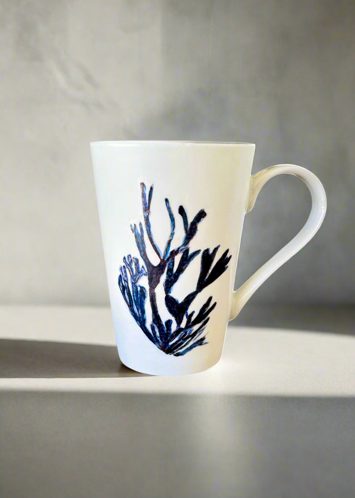 Blue Coral Coastal Mug