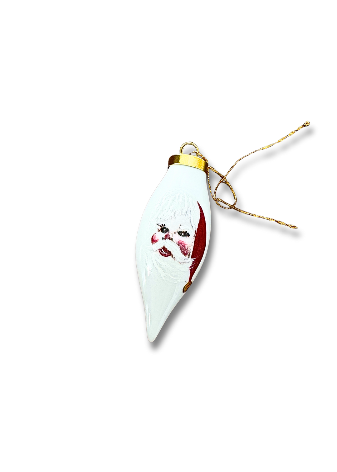 Santa Teardrop Ornament