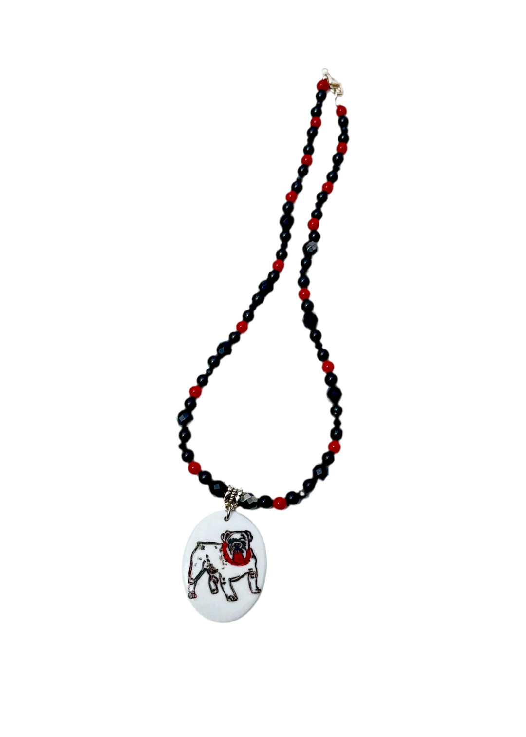 Bulldog Game Day Necklace Mascot Jewelry Football