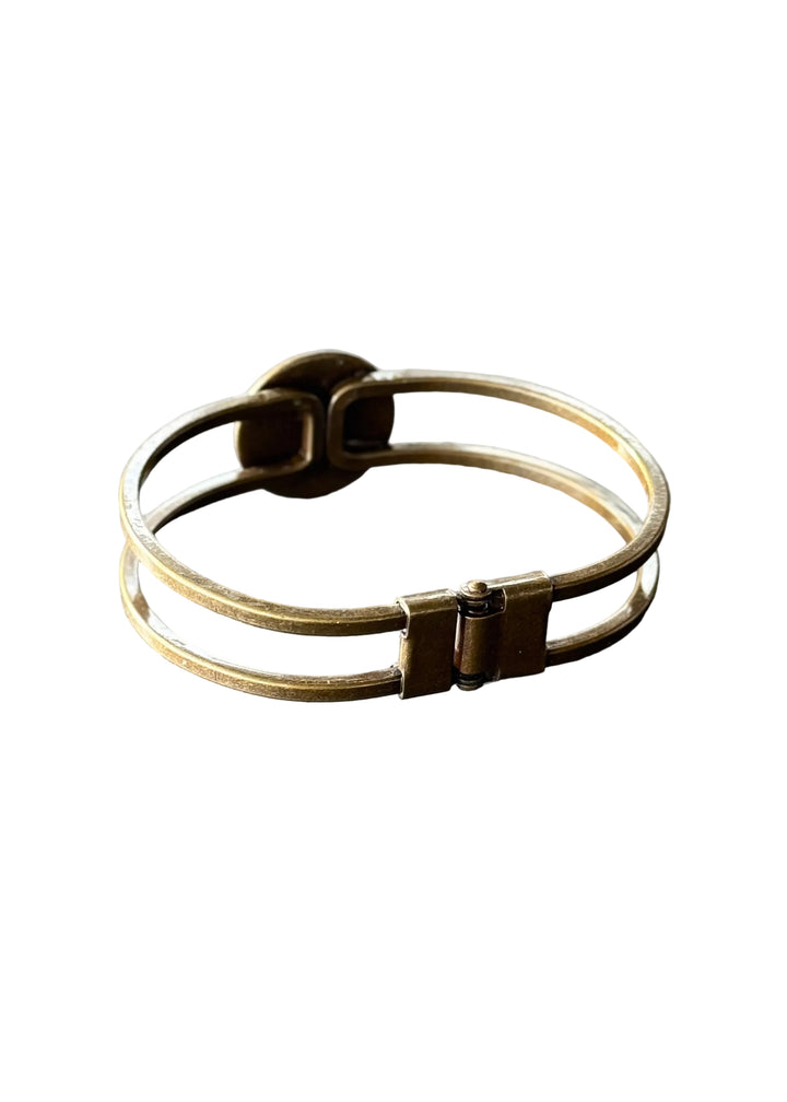 Shark Tooth Bronze Cuff Bracelet
