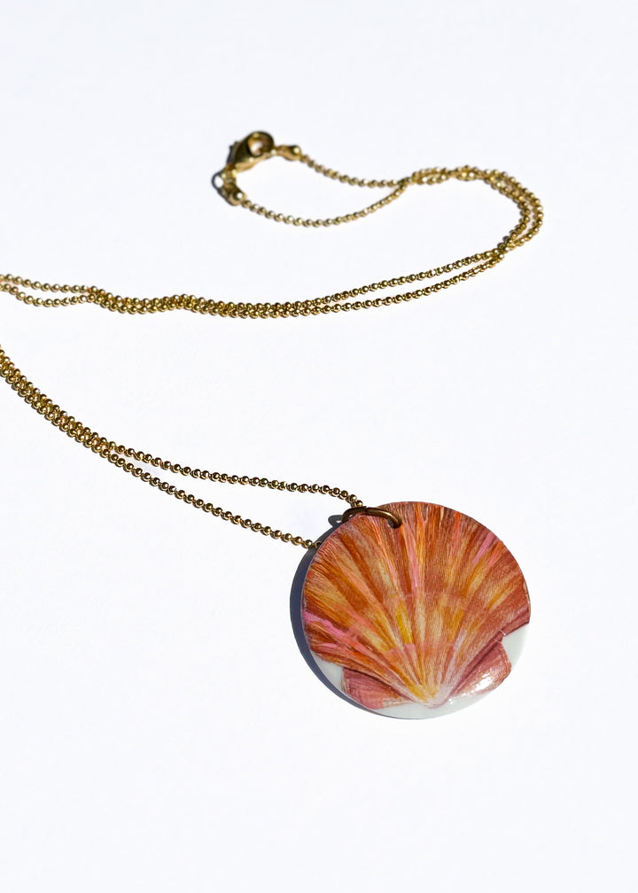 Seashell Coastal Pendent Necklace Coastal Jewelry