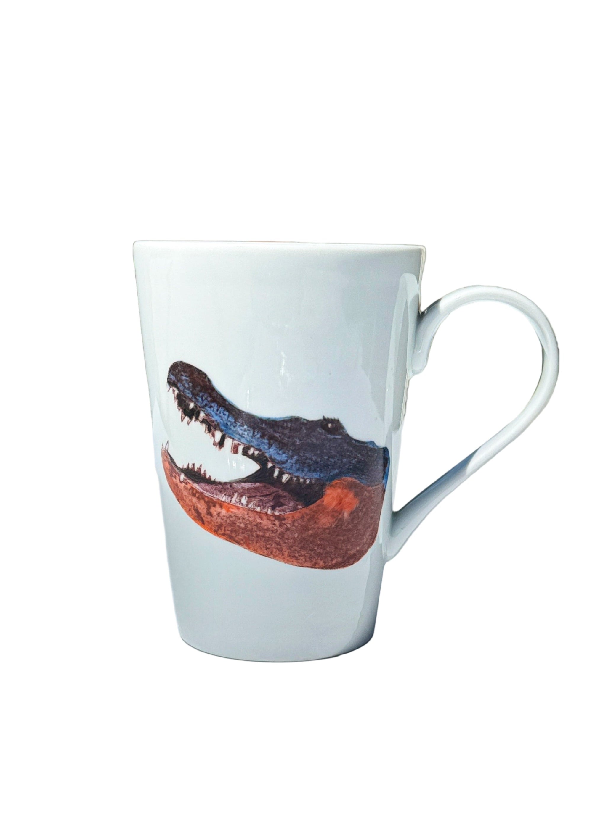 Gator Mug Mascot Coffee Cup Orange Blue College Football