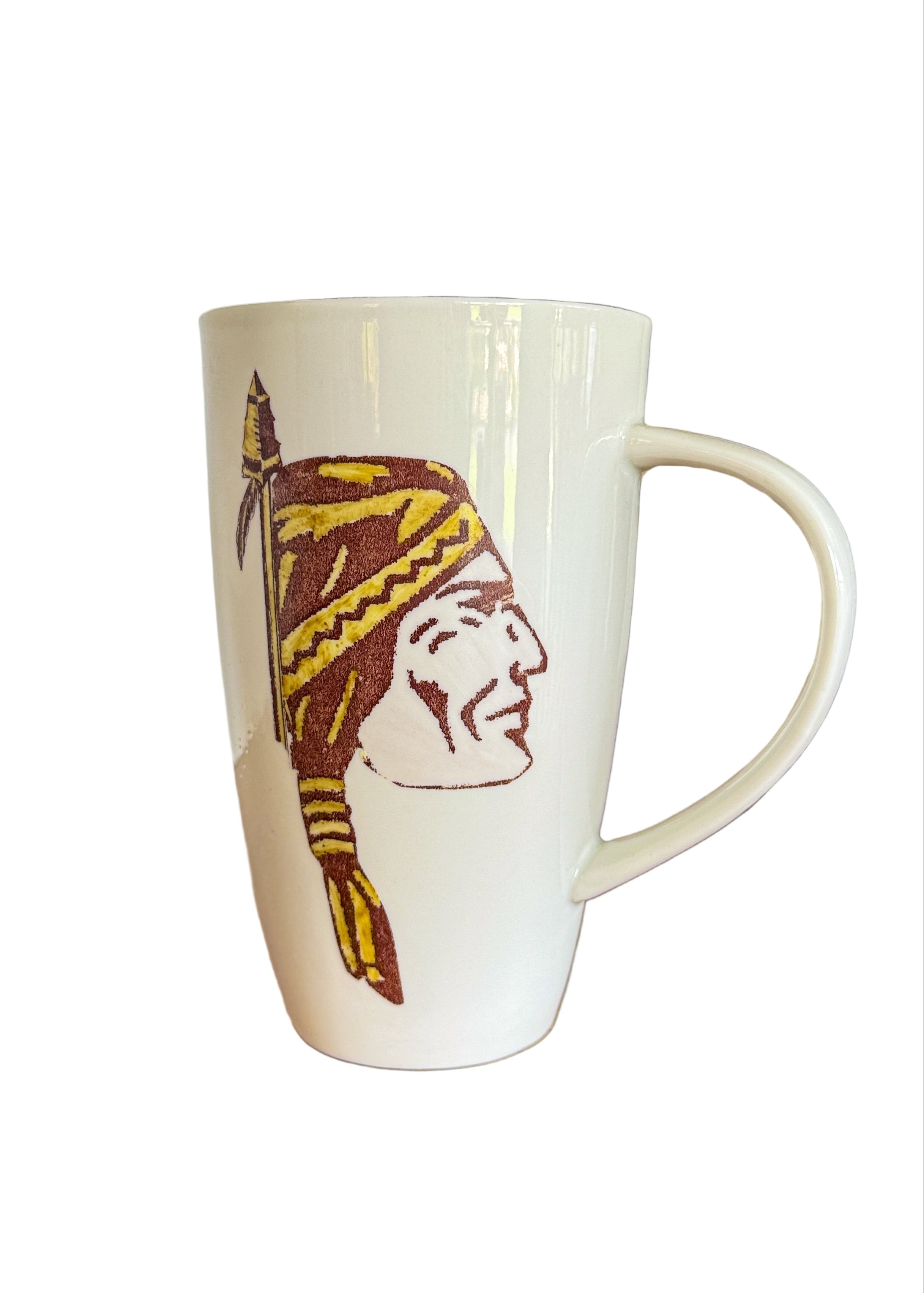 Chief Mug Garnett Gold Mascot Coffee Cup College Football Decor