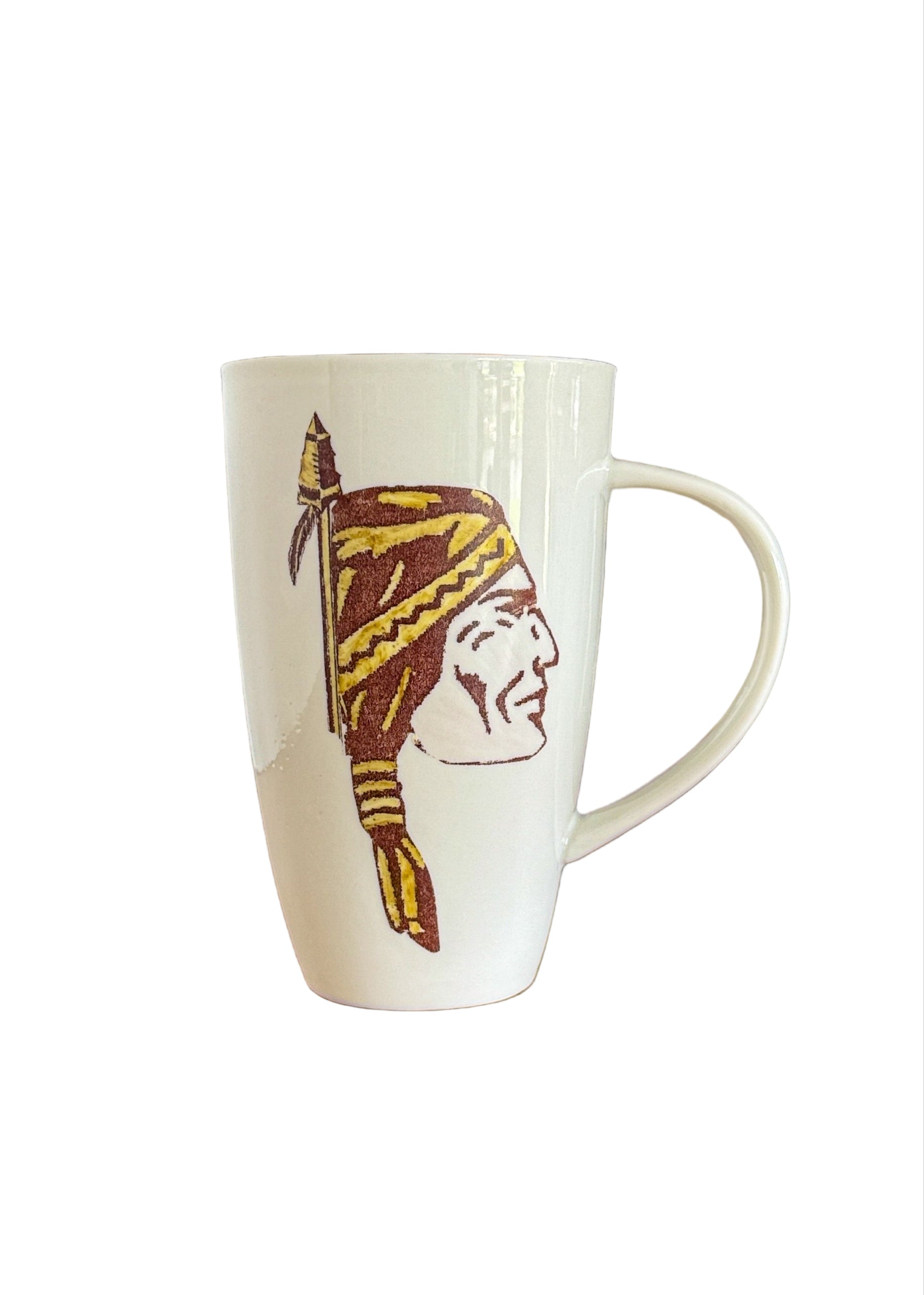 Chief Mug Garnett Gold Mascot Coffee Cup College Football Decor