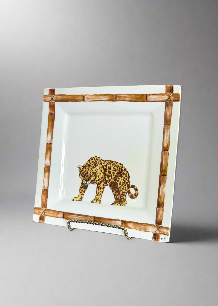 Jaguar Serving Platter Jag Decor Bamboo