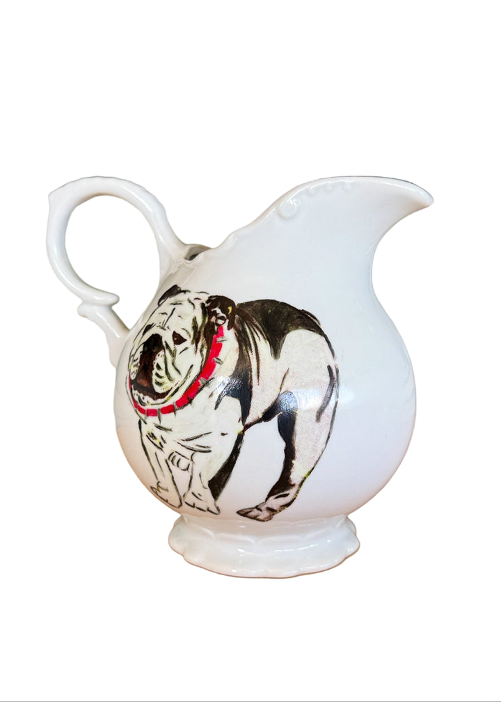 Bulldog Porcelain Pitcher
