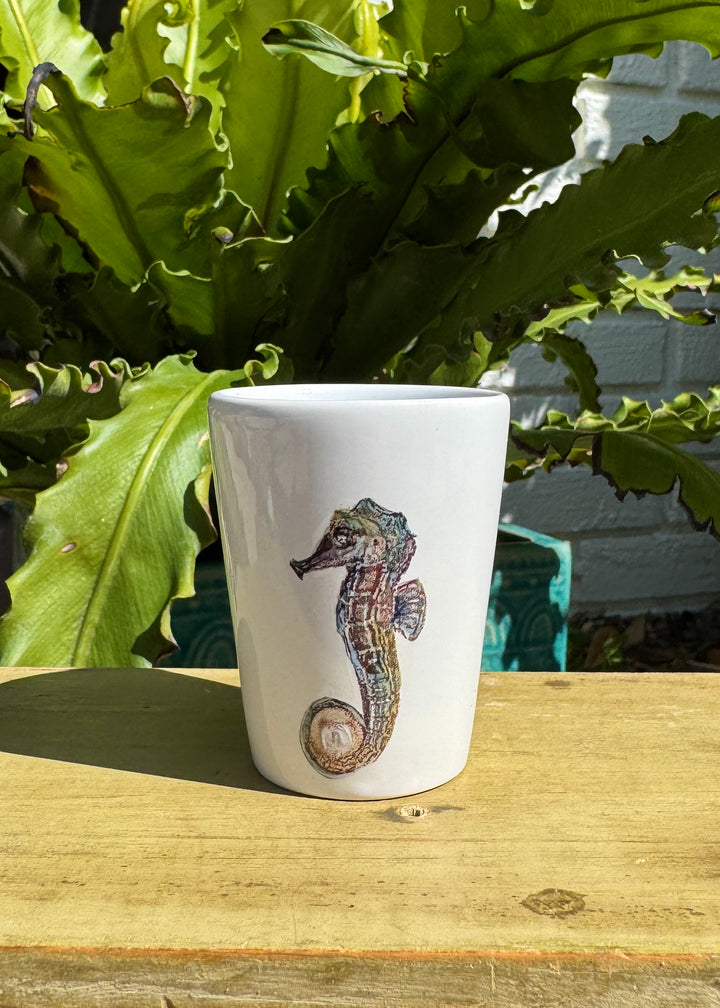 Coastal Shot Glass, Seahorse Shot Glass, Coastal Gifts