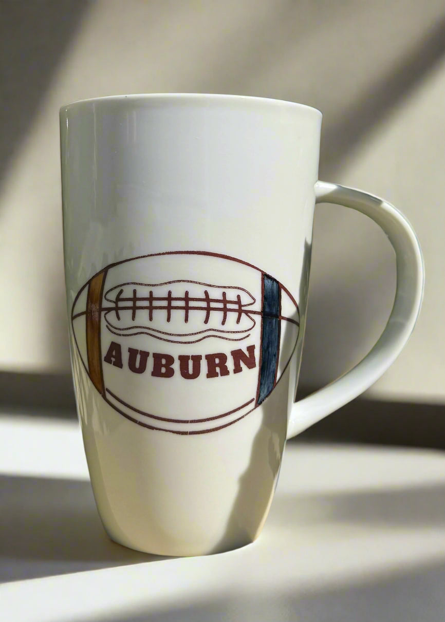 Auburn Latte Mug Coffee Football College Mascot