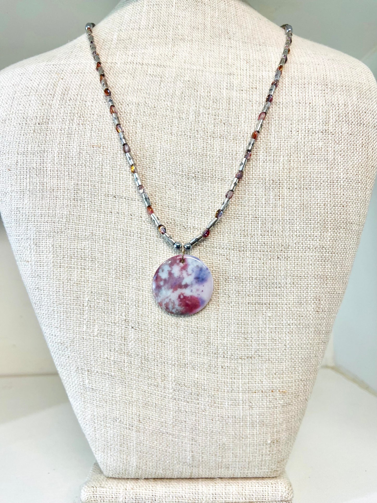 Moon Necklace colorful moon pendant celestial necklace astrology necklace moon pendant galaxy jewelry