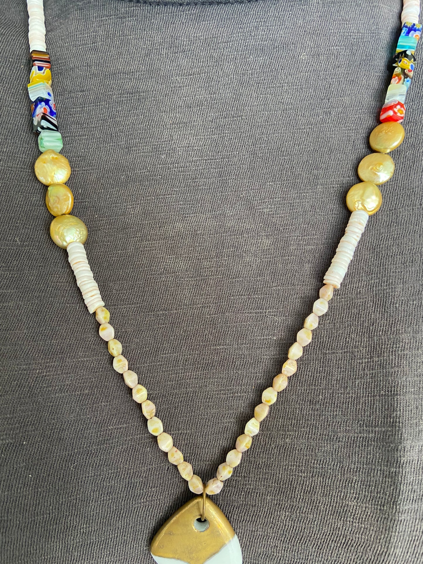A gift, gift for mom, Coastal multi colored Necklace