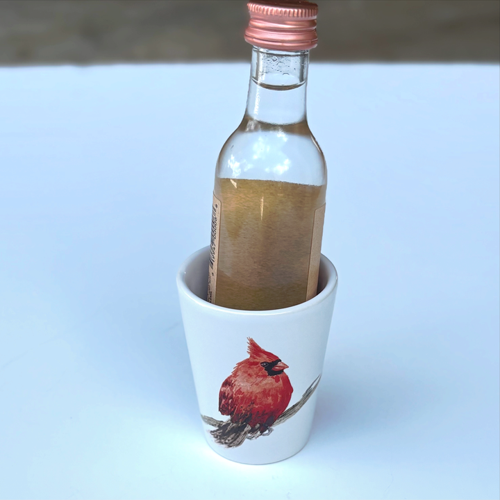Animal Shot Glass, Cardinal Shot Glass, Nature Gift