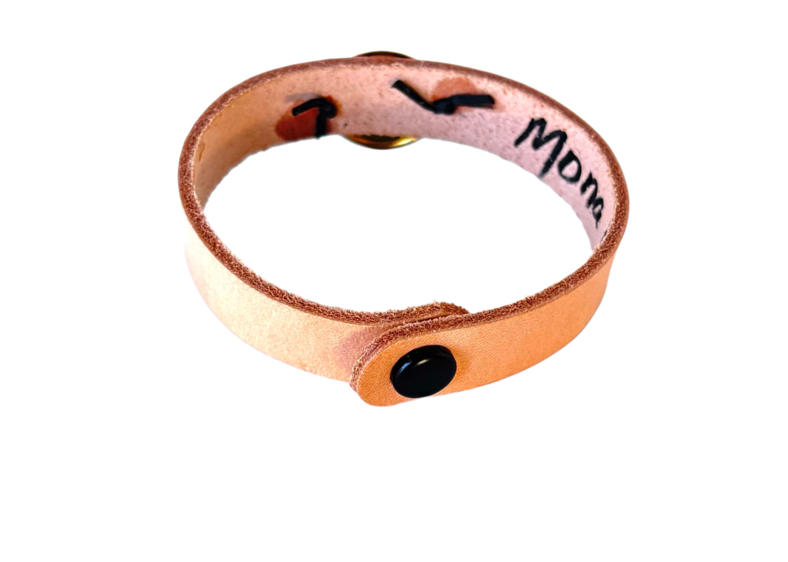 Porcelain Pendant Jags Leather Wrap Bracelet