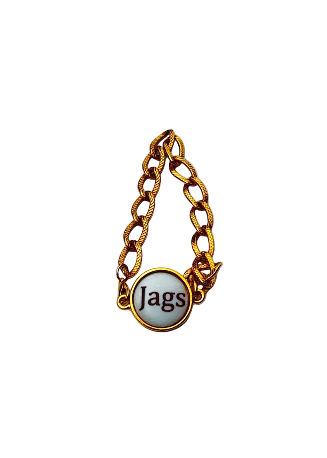 Gold Filled Link Bracelet Jags Jaguars Game Day Jewelry