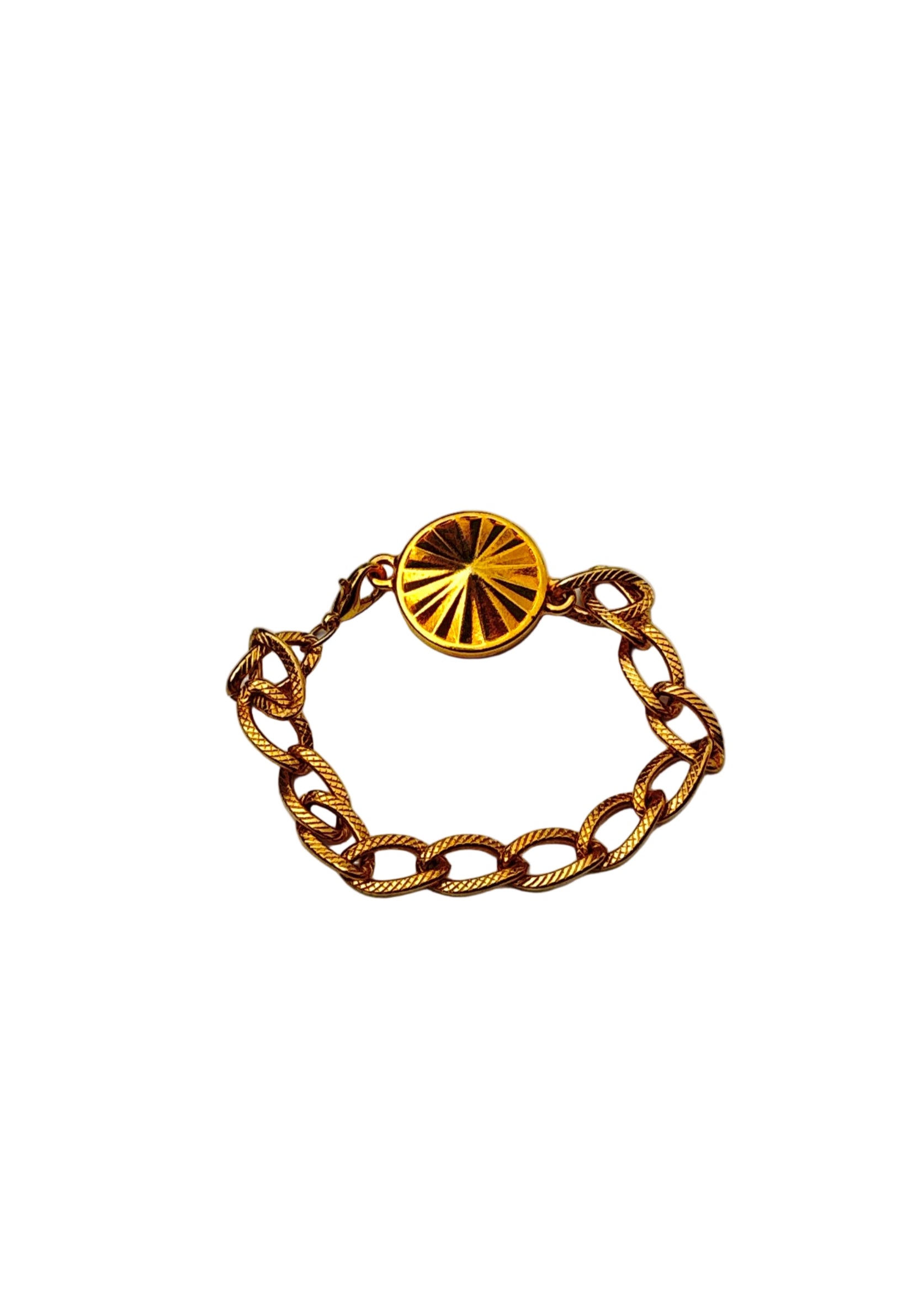 Gold Filled Jags Pendant Bracelet