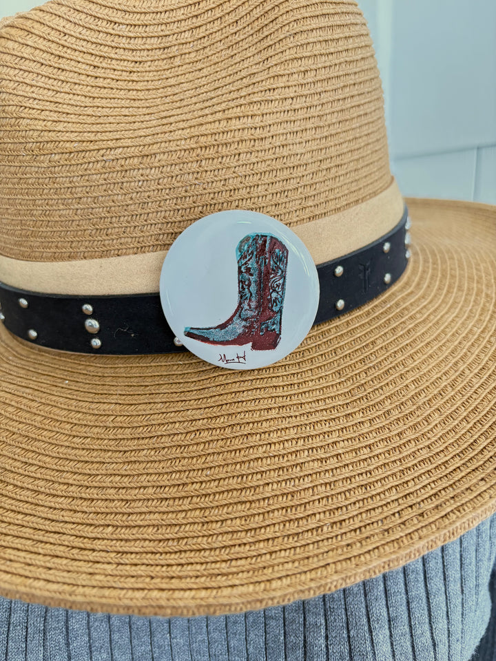 Cowboy Boot Pin Western Flair Hat Rodeo Lovers Country Weddings