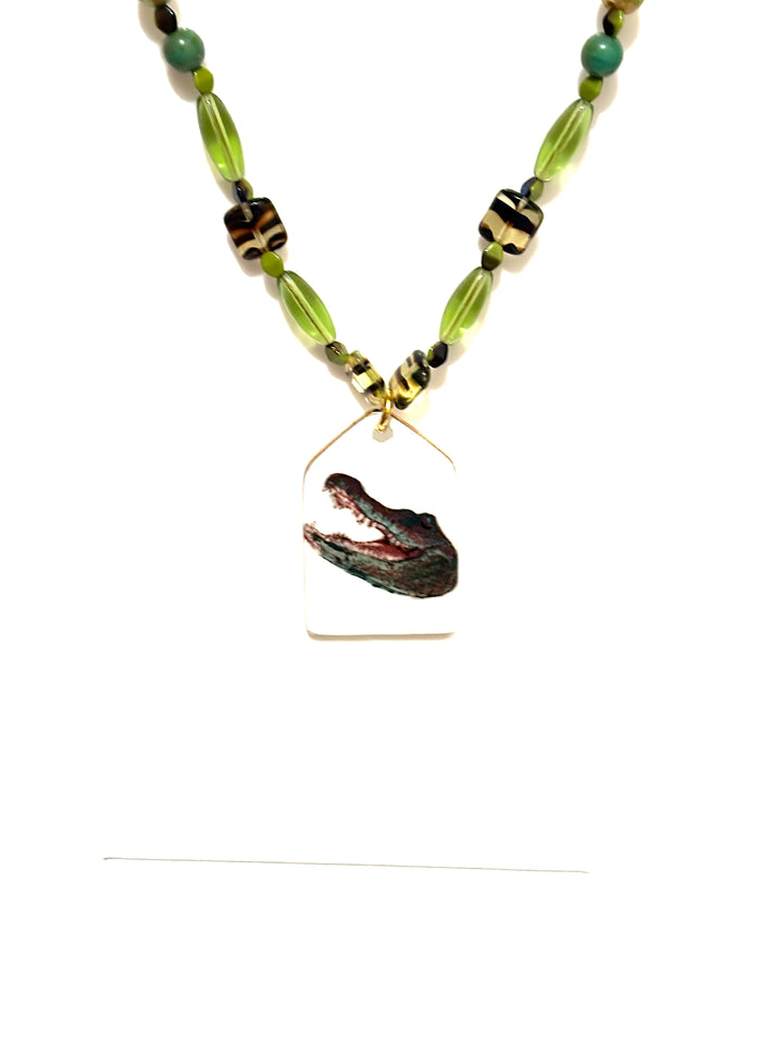 Necklace Gator Green Game Day